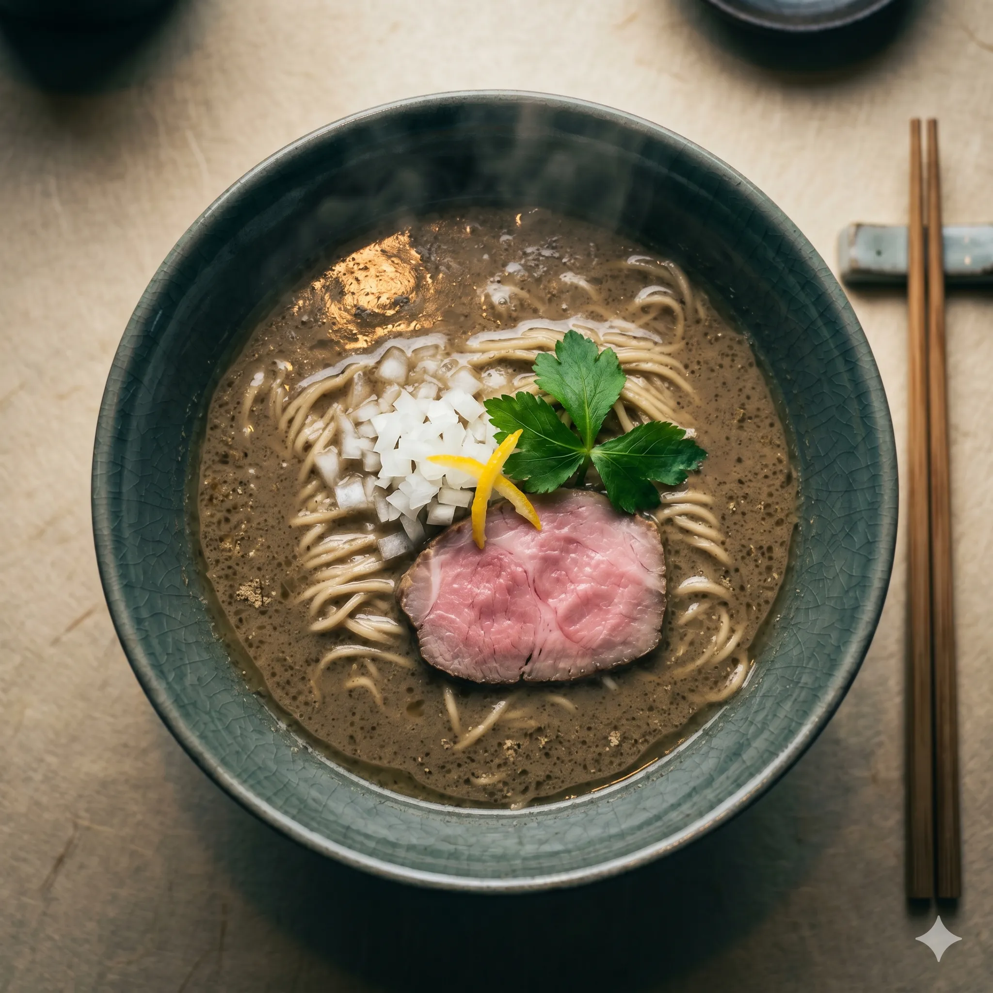 鴨だし中華そば - 鴨だし中華そば 朔